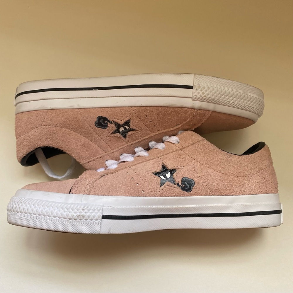 Converse One Star Pro Clay Pink Suede Skate Shoes - Picture 6 of 12
